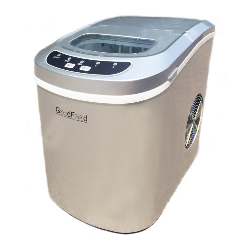 Льодогенератор GoodFood IM12F BULLET — 12 кг льоду на добу, 2 розміри, наливний, компактний, для кафе, барів і ресторанів, не потребує підключення до води