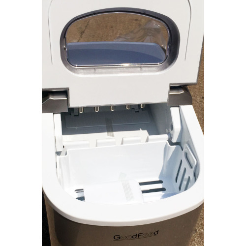 Льодогенератор GoodFood IM12F BULLET — 12 кг льоду на добу, 2 розміри, наливний, компактний, для кафе, барів і ресторанів, не потребує підключення до води