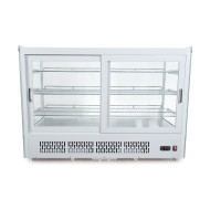 Холодильна вітрина GoodFood RTW295L5 біла, 363 л, настільна, LED-підсвітка, 3 регульовані полиці, пряме скло, R290, 1525×568×886 мм