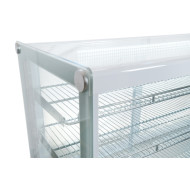 Холодильна вітрина GoodFood RTW295L5 біла, 363 л, настільна, LED-підсвітка, 3 регульовані полиці, пряме скло, R290, 1525×568×886 мм