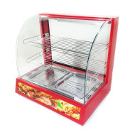 Вітрина теплова GoodFood WS2P Waffle House — двоярусна настільна вітрина для випічки, вафель і курей-гриль, з підсвіткою та збірниками жиру