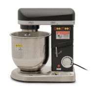 Машина збивальна GoodFood PM-B7 BLACK — професійний чорний планетарний міксер 7 л, 500 Вт, для тіста та крему, з плавним регулюванням швидкості