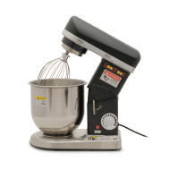 Машина збивальна GoodFood PM-B7 BLACK — професійний чорний планетарний міксер 7 л, 500 Вт, для тіста та крему, з плавним регулюванням швидкості