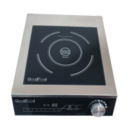 Профессиональная индукционная плита GoodFood IC35 PRIME 1-конфорочная, 3,5 кВт, сенсорная панель, корпус нержавеющая сталь, настольная