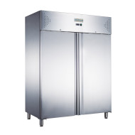 Морозильна шафа GoodFood GF-GN1410BT-HC, 1300 л, 2 двері, нержавіюча сталь, динамічне охолодження, -22…-18°C, для ресторанів і кафе