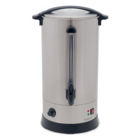 Електричний кип’ятильник GoodFood WB16DW 15 л з подвійною стінкою та термостатом для кафе та їдалень, корпус із нержавної сталі