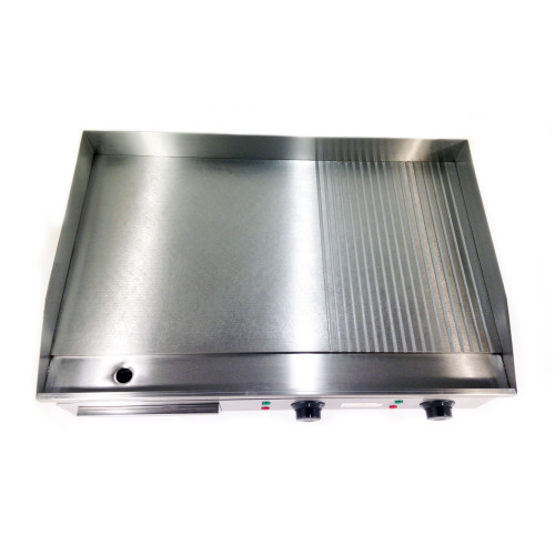 Комбінована електрична жарочна поверхня GoodFood EG73FR 730×400 мм, 2 зони нагріву, нерж. сталь, для кухні та фастфуду