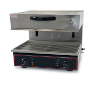 Електричний гриль-саламандра GoodFood GS650L, 4 кВт, 2 зони нагріву, нерж. сталь, 50–300°C — професійний гриль для кухні, кафе та ресторанів