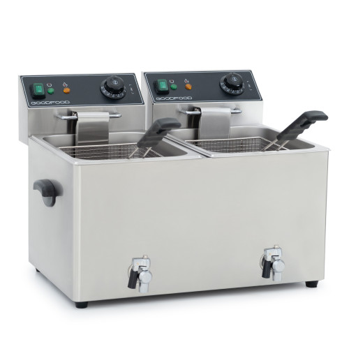 Фритюрница электрическая GoodFood EF88T BLACK с краном