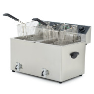 Фритюрница электрическая GoodFood EF88T BLACK с краном