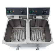 Фритюрница электрическая GoodFood EF88T BLACK с краном
