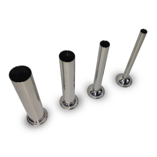 Набір насадок GoodFood SF з нержавіючої сталі для ковбасного шприца, 4 шт. (16, 22, 32, 38 мм), для моделей з нержавійки