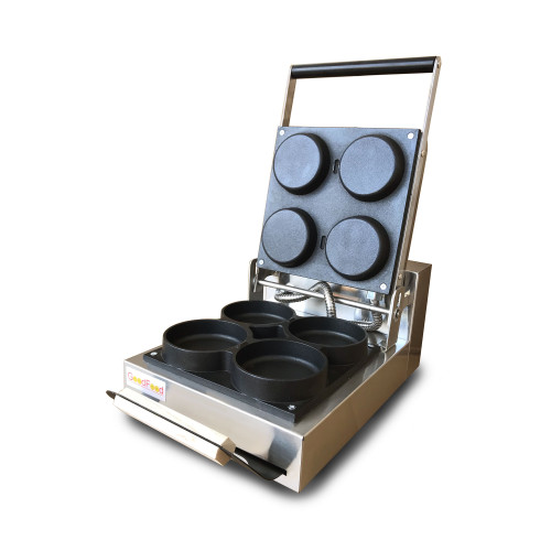 Вафельниця-тарта-летниця GoodFood WB4B — професійна електрична вафельниця для 4 тарталеток 100х25 мм, корпус з нержавіючої сталі, 1,8 кВт