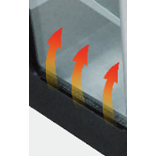 Холодильная витрина GoodFood RT215L3, 215 л, черная, с LED-подсветкой и цифровым управлением для кондитерских и магазинов