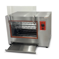 Гриль для кур електричний GoodFood CR266, 12 курей, нержавіюча сталь, вітрина, 4,5 кВт, 220В — професійне обладнання