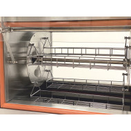 Гриль для кур електричний GoodFood CR266, 12 курей, нержавіюча сталь, вітрина, 4,5 кВт, 220В — професійне обладнання