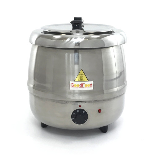 Електросупниця (марміт) GoodFood SK10S, 10 л — професійна супниця з нержавної сталі з автоматичним термостатом та регулюванням температури