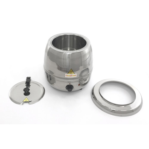 Електросупниця (марміт) GoodFood SK10S, 10 л — професійна супниця з нержавної сталі з автоматичним термостатом та регулюванням температури