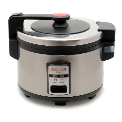 Електрична рисоварка GoodFood ERC56A — професійна рисоварка об’ємом 5,6 л для кафе, ресторанів та їдалень, корпус із нержавіючої сталі, 1,9 кВт