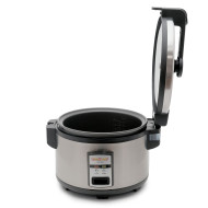 Електрична рисоварка GoodFood ERC56A — професійна рисоварка об’ємом 5,6 л для кафе, ресторанів та їдалень, корпус із нержавіючої сталі, 1,9 кВт