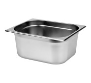 Гастроємкість GoodFood GN 1/4, 150 мм, з нержавіючої сталі для холодильної вітрини VRX 330 — ідеальний контейнер для топінгів і салатів