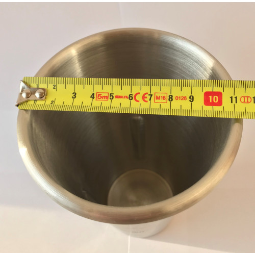 Чаша для міксера молочного GoodFood CUP11A/CUP33/CUP44, 1000 мл — запасна металева чаша для моделей MFD11A, MFFD33, MFD44