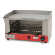Електричний гриль-саламандра GoodFood GSEG58 з жарильною поверхнею, 2,4 кВт, нерж. сталь, для кафе та ресторанів