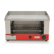 Електричний гриль-саламандра GoodFood GSEG58 з жарильною поверхнею, 2,4 кВт, нерж. сталь, для кафе та ресторанів