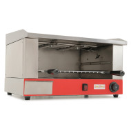 Електричний гриль-саламандра GoodFood GSEG58 з жарильною поверхнею, 2,4 кВт, нерж. сталь, для кафе та ресторанів