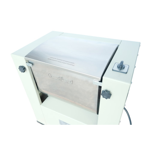 Тістоміс горизонтальний GoodFood SM15MID, 40 л, завантаження 15 кг, дежа з нержавіючої сталі, реверс, 220В — для хліба та піци