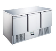 Холодильний стіл GoodFood GF-S903TOP-HC — професійний стіл з охолодженням 368 л для кухні, кафе, піцерії та ресторанів, корпус із нержавіючої сталі