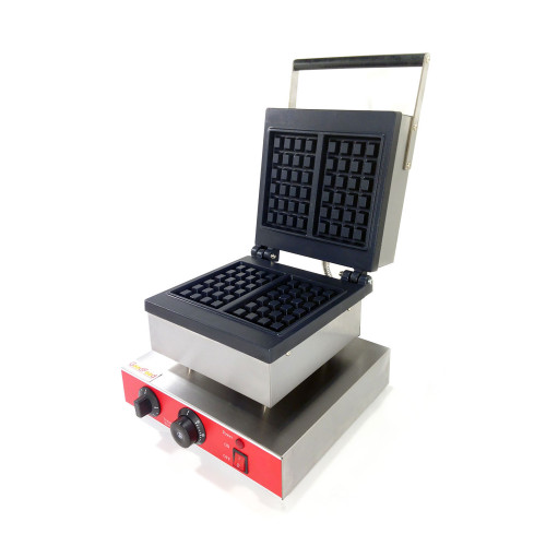 Бельгійська вафельниця GoodFood WB1SA — професійна квадратна електрична вафельниця з таймером та антипригарним покриттям, 2 вафлі 170х105 мм