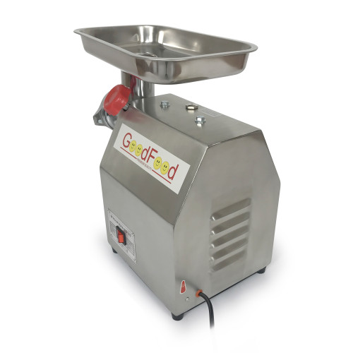 М’ясорубка GoodFood MG12S — професійна електрична м’ясорубка 800 Вт з нержавіючої сталі для кафе, ресторанів та харчової промисловості