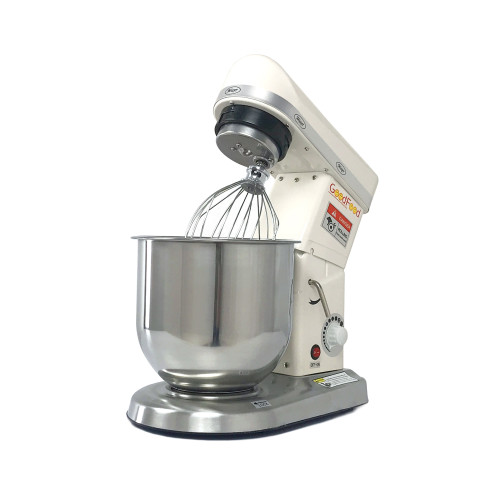 Машина збивальна GoodFood PM-B7W біла — професійний планетарний міксер 7 л для тіста, кремів і фаршу, 500 Вт, металевий корпус