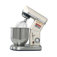 Машина збивальна GoodFood PM-B7W біла — професійний планетарний міксер 7 л для тіста, кремів і фаршу, 500 Вт, металевий корпус
