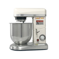 Машина збивальна GoodFood PM-B7W біла — професійний планетарний міксер 7 л для тіста, кремів і фаршу, 500 Вт, металевий корпус