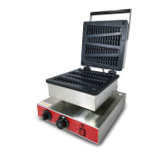 Вафельниця Lolly Waffle GoodFood WB1P (ялинка) — професійне обладнання для випікання об’ємних вафель на паличці у формі ялинки, корпус із нержавної сталі, 4 вафлі 225х60х15 мм