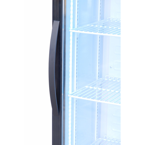 Шкаф холодильный для напитков GoodFood BC160NBW2LED, 135 л, черно-белый, LED-подсветка, динамическое охлаждение, замок, без лайтбокса