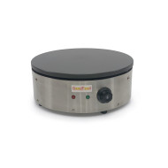 Млинница электрическая GoodFood CM10N — профессиональная однопостовая млинница 400 мм из нержавеющей стали и чугуна для кафе и ресторанов