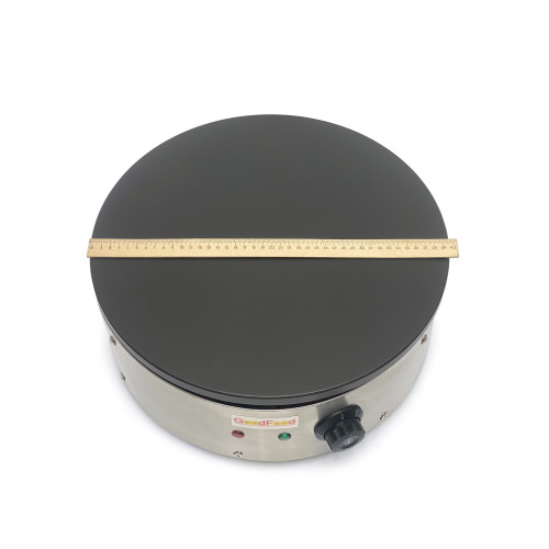 Млинница электрическая GoodFood CM10N — профессиональная однопостовая млинница 400 мм из нержавеющей стали и чугуна для кафе и ресторанов