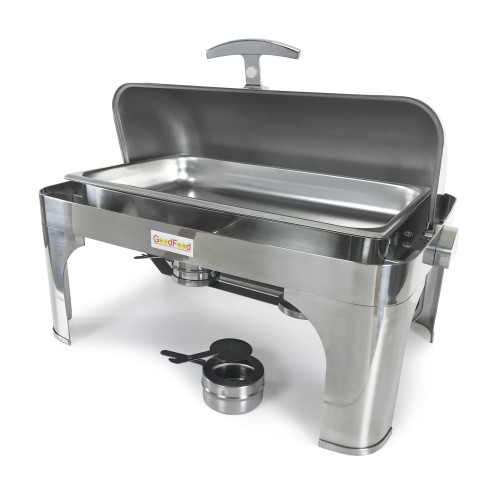 Чафиндиш GoodFood CD200 Premium — профессиональный мармит из нержавеющей стали для подогрева блюд, кейтеринга и ресторанов, GN 1/1, 11,9 кг