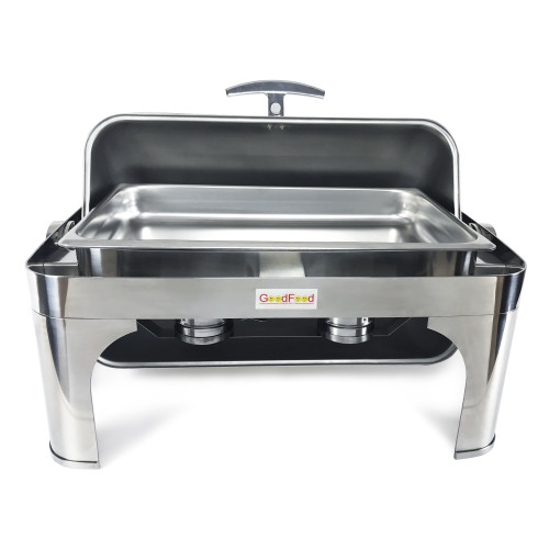 Чафиндиш GoodFood CD200 Premium — профессиональный мармит из нержавеющей стали для подогрева блюд, кейтеринга и ресторанов, GN 1/1, 11,9 кг