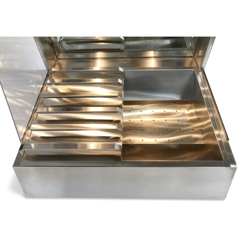 Апарат для підігріву чіпсів GoodFood CW80S — професійне обладнання для зберігання та подачі картоплі фрі й снеків, теплова вітрина 800 мм