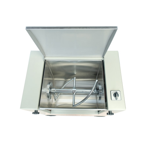 Тістоміс горизонтальний GoodFood SM25MID — професійний тістоміс для пекарень, кафе та ресторанів, 25 кг завантаження, дежа 52 л, реверс, 220В