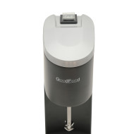 Молочний міксер GoodFood MFD44 BLACK, 1 л, 400 Вт, 2 швидкості, алюмінієвий корпус, чаша з нержавійки — професійне обладнання для кафе та барів