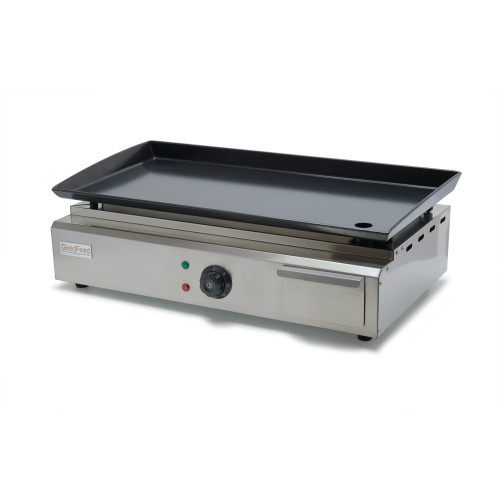 Поверхность для жарки электрическая GoodFood EG55BCS, гладкая керамика, 2,5 кВт, 620×310 мм, настольная, для кафе и ресторанов