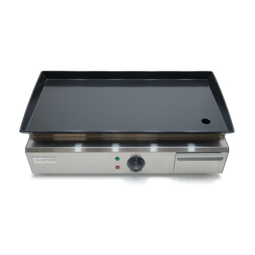 Поверхность для жарки электрическая GoodFood EG55BCS, гладкая керамика, 2,5 кВт, 620×310 мм, настольная, для кафе и ресторанов