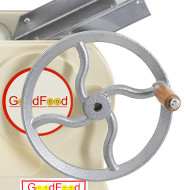 Тісторозкаточна ручна машина GoodFood NM350 MANUAL — універсальна тісторозкатка для піци, пасти, чебуреків та пельменів, 20-30 кг/год