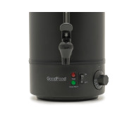 Електричний кип’ятильник GoodFood WB08 BLACK, 8 л, корпус із нержавіючої сталі, автоматичний термостат, чорний колір, 1,8 кВт