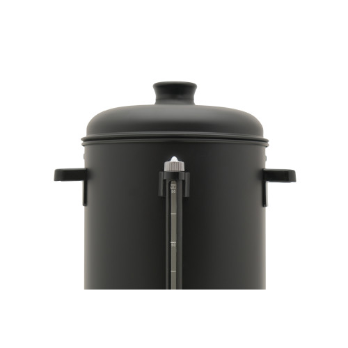 Електричний кип’ятильник GoodFood WB08 BLACK, 8 л, корпус із нержавіючої сталі, автоматичний термостат, чорний колір, 1,8 кВт